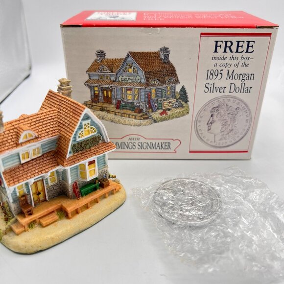 Liberty Falls B CUMMINGS SIGNMAKER AH130 Americana Holiday Village 1997 NEW - Picture 15 of 15